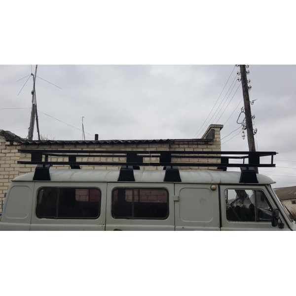 Экспедиционный багажник Зубр двухсекционный на УАЗ 452/8 опор