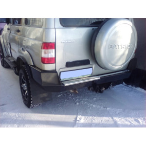 Силовой задний бампер Партизан задний с кронштейном запаски на УАЗ Патриот