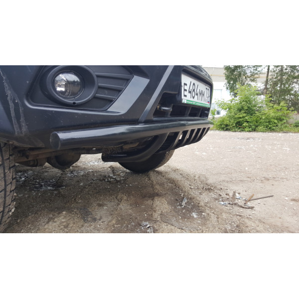 Защита переднего бампера с защитой рулевых тяг на УАЗ Патриот и его модификации.