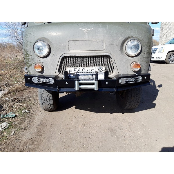 Силовой передний бампер RUBICON на УАЗ-452, 3303, 39094