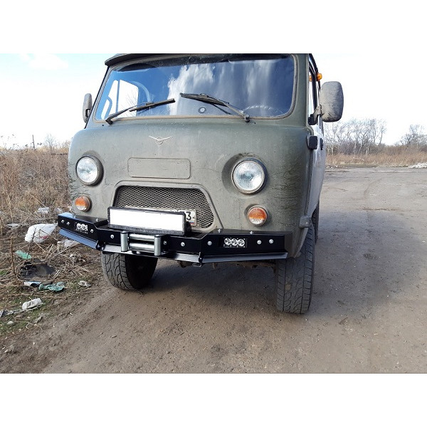 Силовой передний бампер RUBICON на УАЗ-452, 3303, 39094