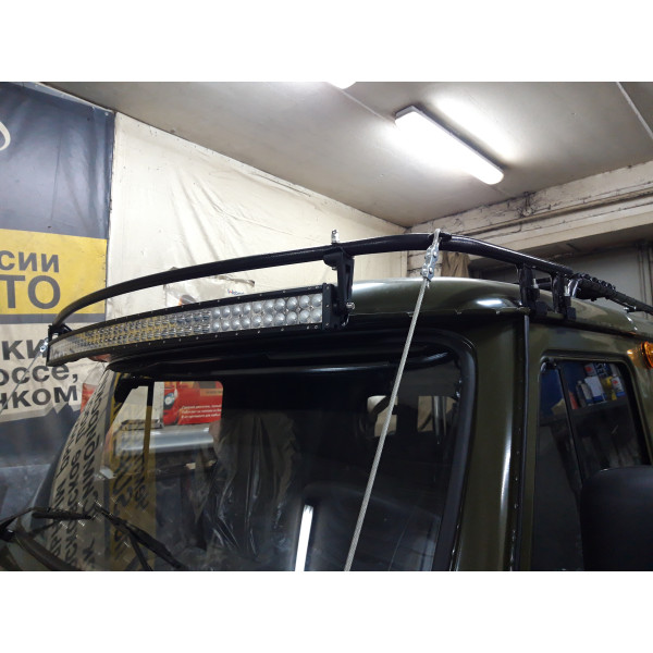 Кронштейн для установки веткоотсекателей и светодиодной балки на а/м УАЗ-452