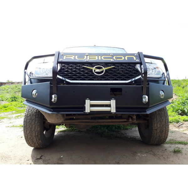 Силовой передний бампер RUBICON с кенгурином на УАЗ Патриот, Пикап, Карго