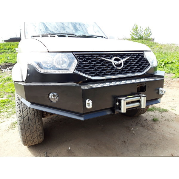 Силовой передний бампер RUBICON на УАЗ Патриот, Пикап, Карго