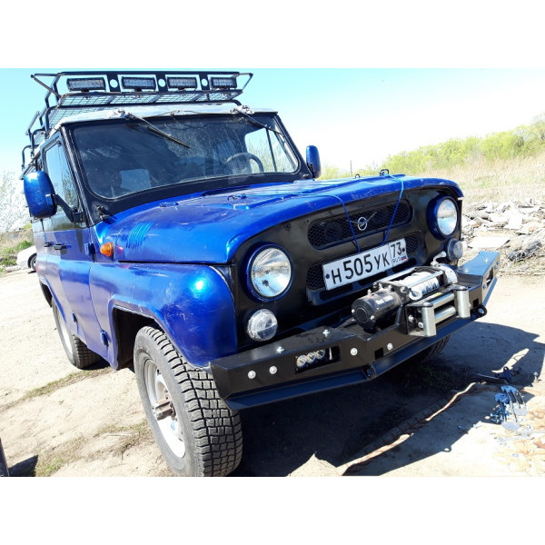 Силовой передний бампер RUBICON-1 на УАЗ 469, Хантер, Барс