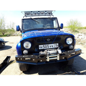 Силовой передний бампер RUBICON-1 на УАЗ 469, Хантер, Барс