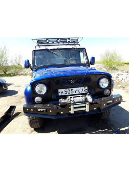 Силовой передний бампер RUBICON-1 на УАЗ 469, Хантер, Барс