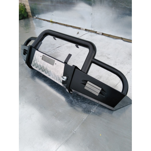 Силовой передний бампер Лесоповал с малым кенгурином на УАЗ 469, Хантер, Барс