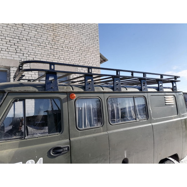 Багажник Хищник 2 корзина на УАЗ 452 / 12 опор 3м