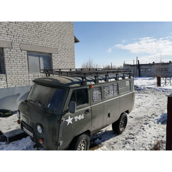 Багажник Хищник 2 корзина на УАЗ 452 / 12 опор 3м