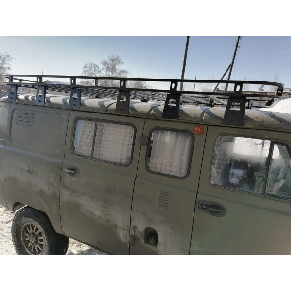 Багажник Хищник 2 корзина на УАЗ 452 / 12 опор 3м