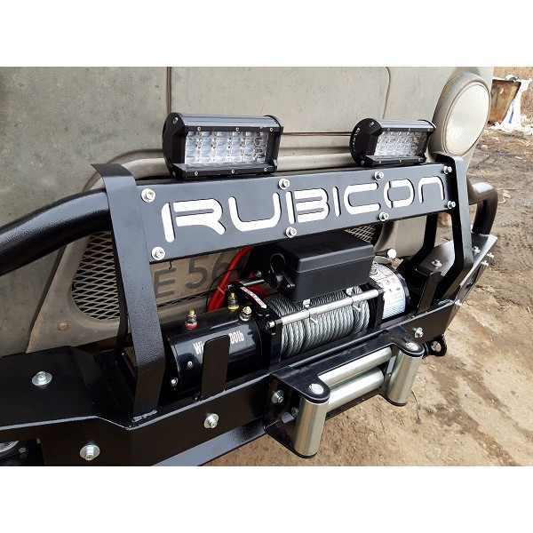 Силовой передний бампер RUBICON-4 с малым кенгурином на УАЗ-452, 3303, 39094