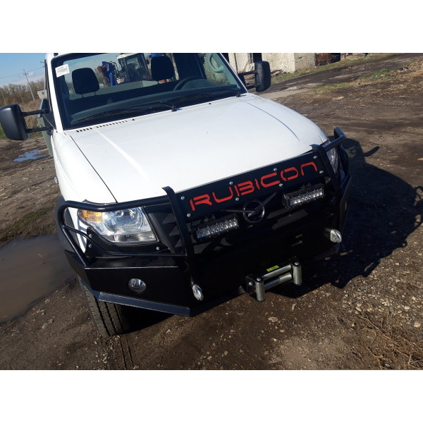 Силовой передний бампер RUBICON с кенгурином на УАЗ Профи