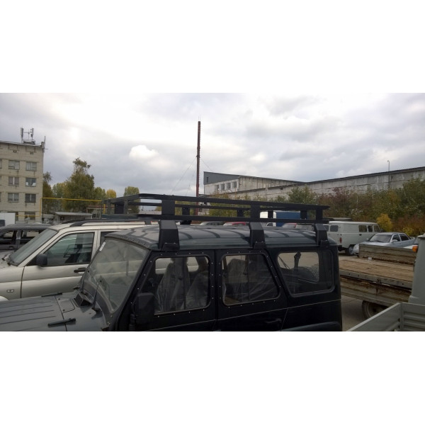 Багажник Зубр 2,2м на УАЗ Хантер, 469, Барс/6 съемных листовых опор